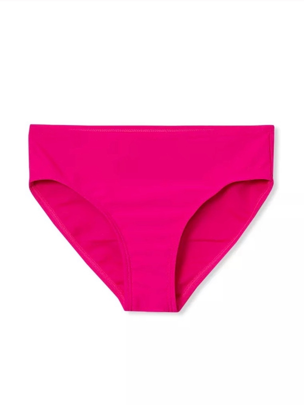 Girls Chlorine Resistant Bikini Bottoms, Neon Fuchsia, Size L